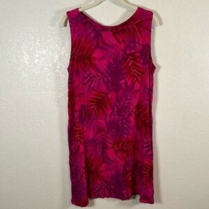 Hibiscus Collection Palm Leaves Dress One Size Fits Most